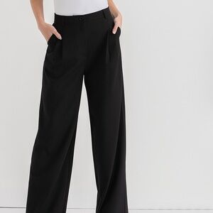 Black Wide Leg Trouser